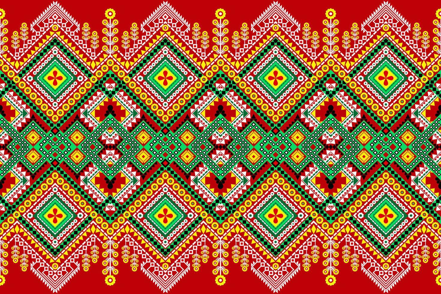 Seamless geometric ethnic asian oriental and tradition pattern