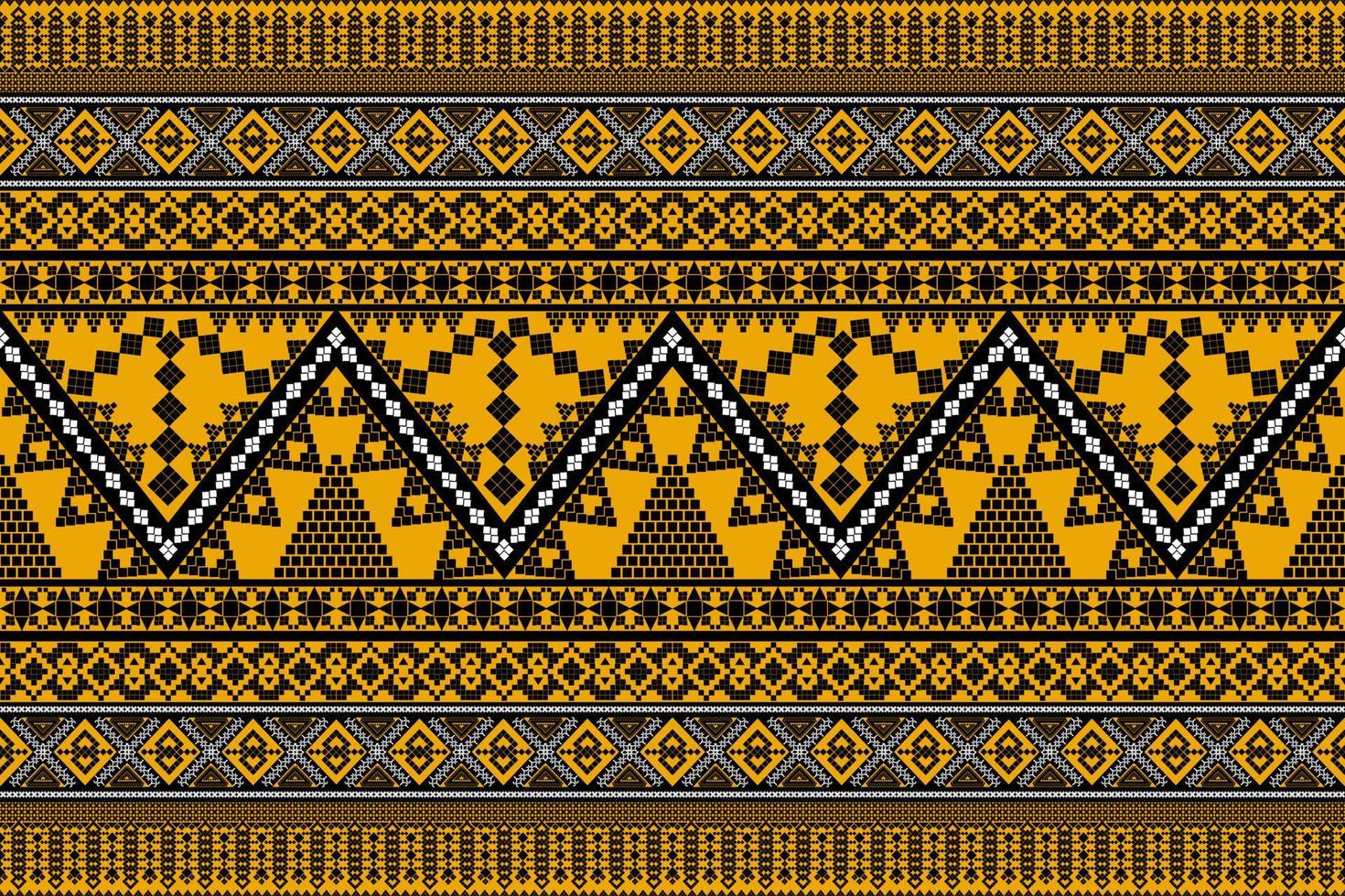 Seamless geometric ethnic asian oriental and tradition pattern design for texture and background. Silk and fabric pattern decoration for carpet, clothing, wrapping and wallpaper vector
