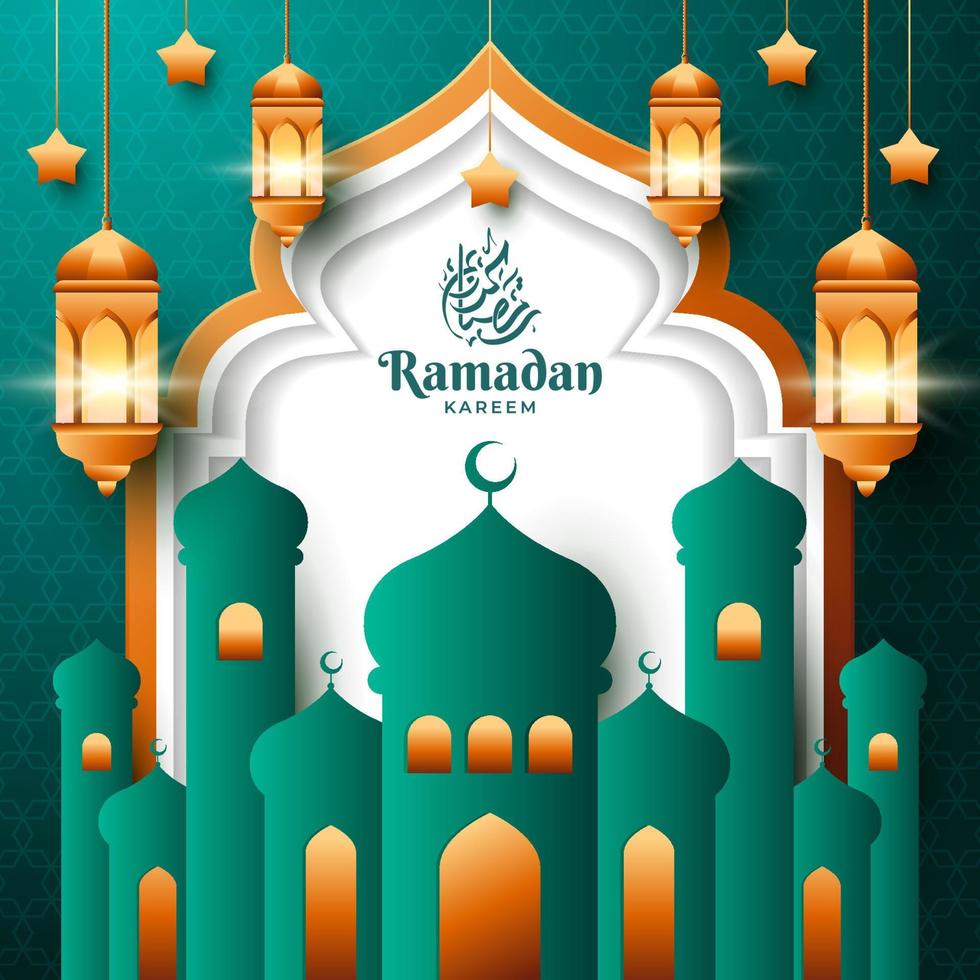 concepto de ramadán kareem vector