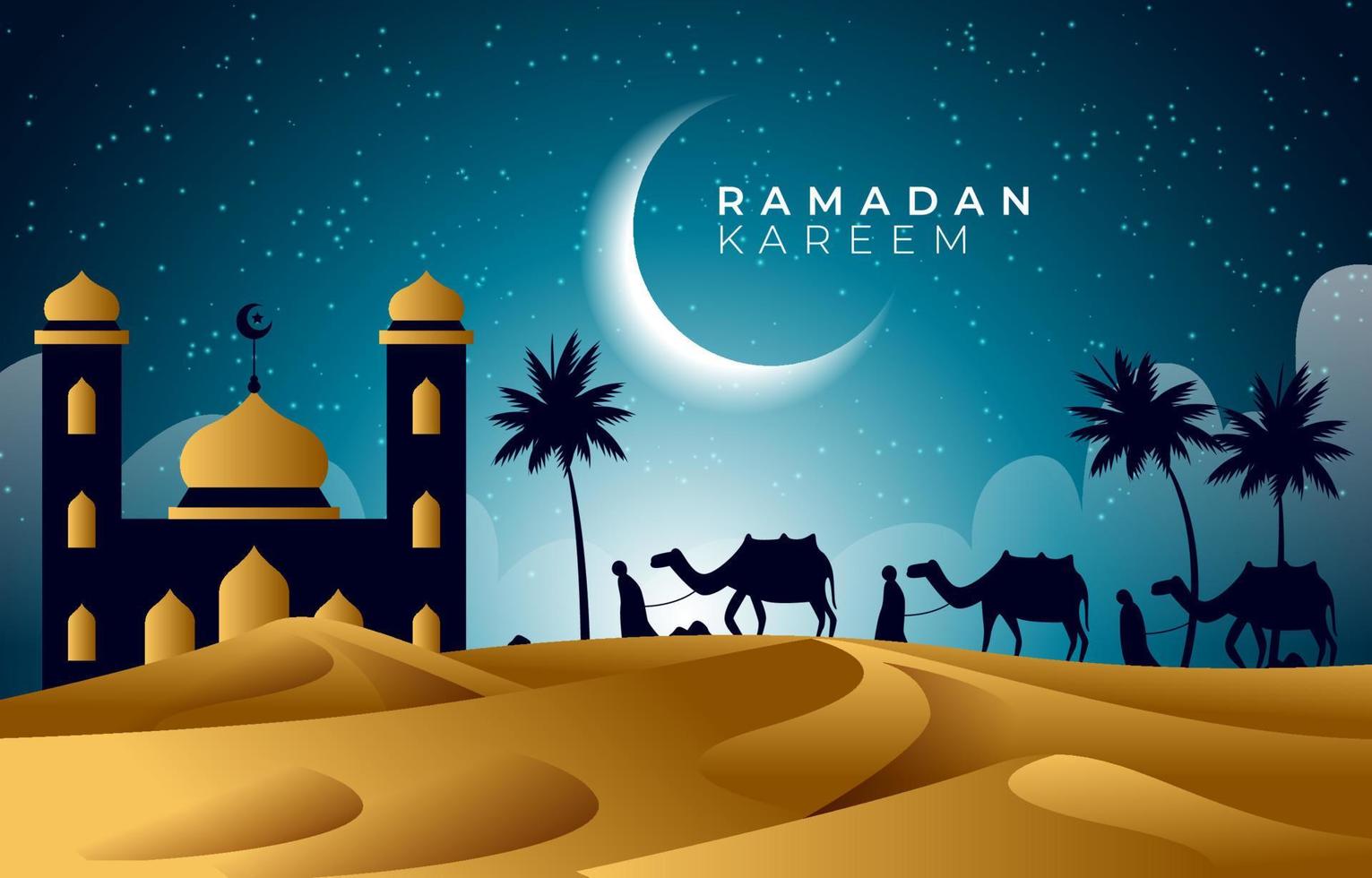 Fondo de Ramadán Kareem vector