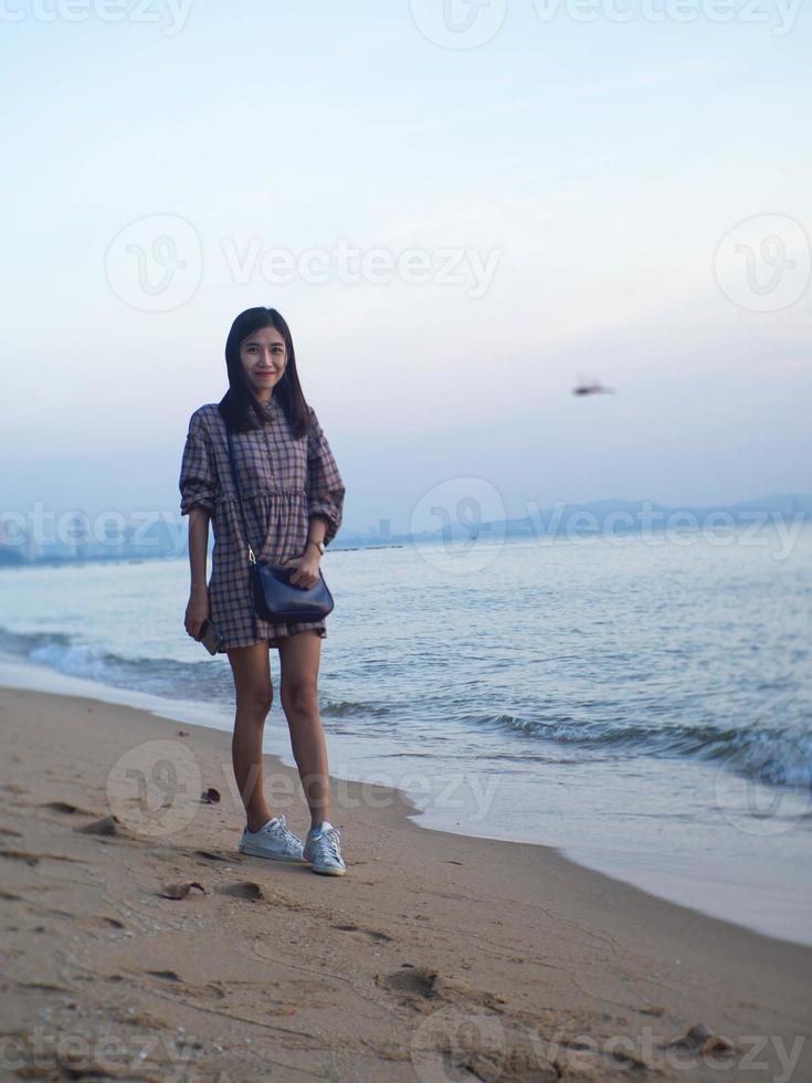 Woman and sea photo