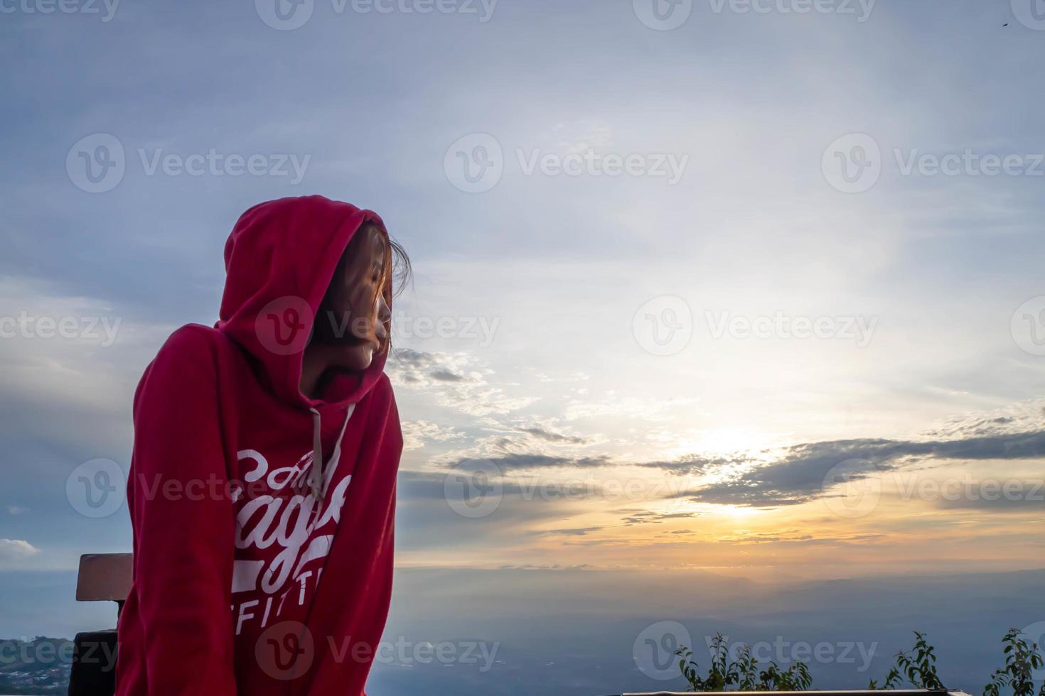 Woman and nature photo