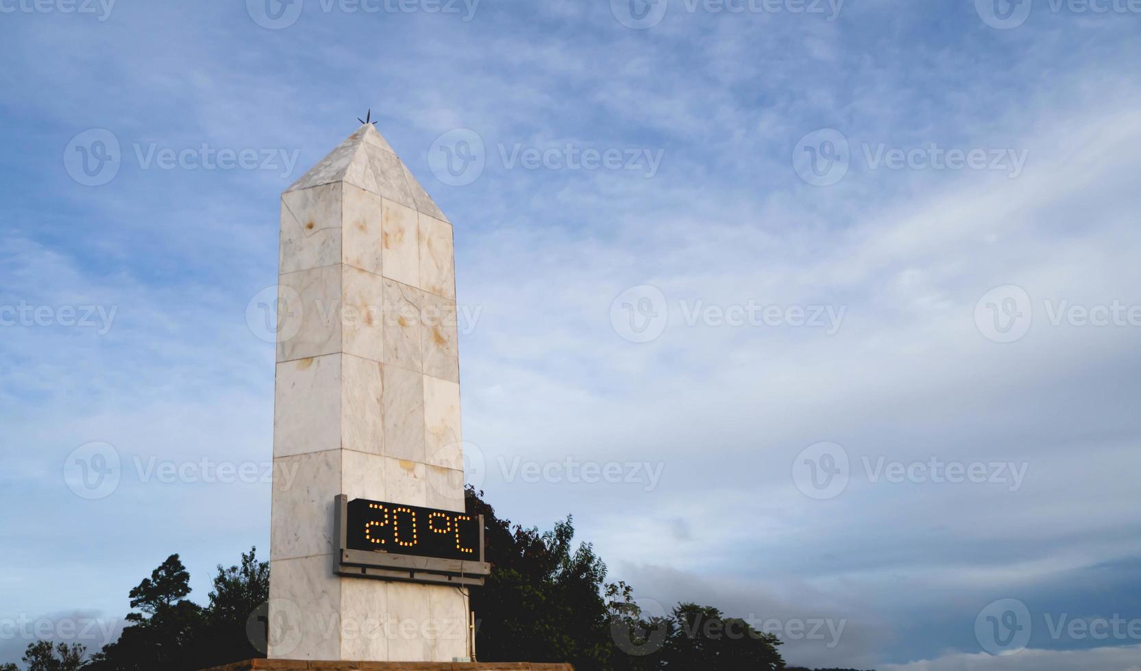 Large temperature and sky photo