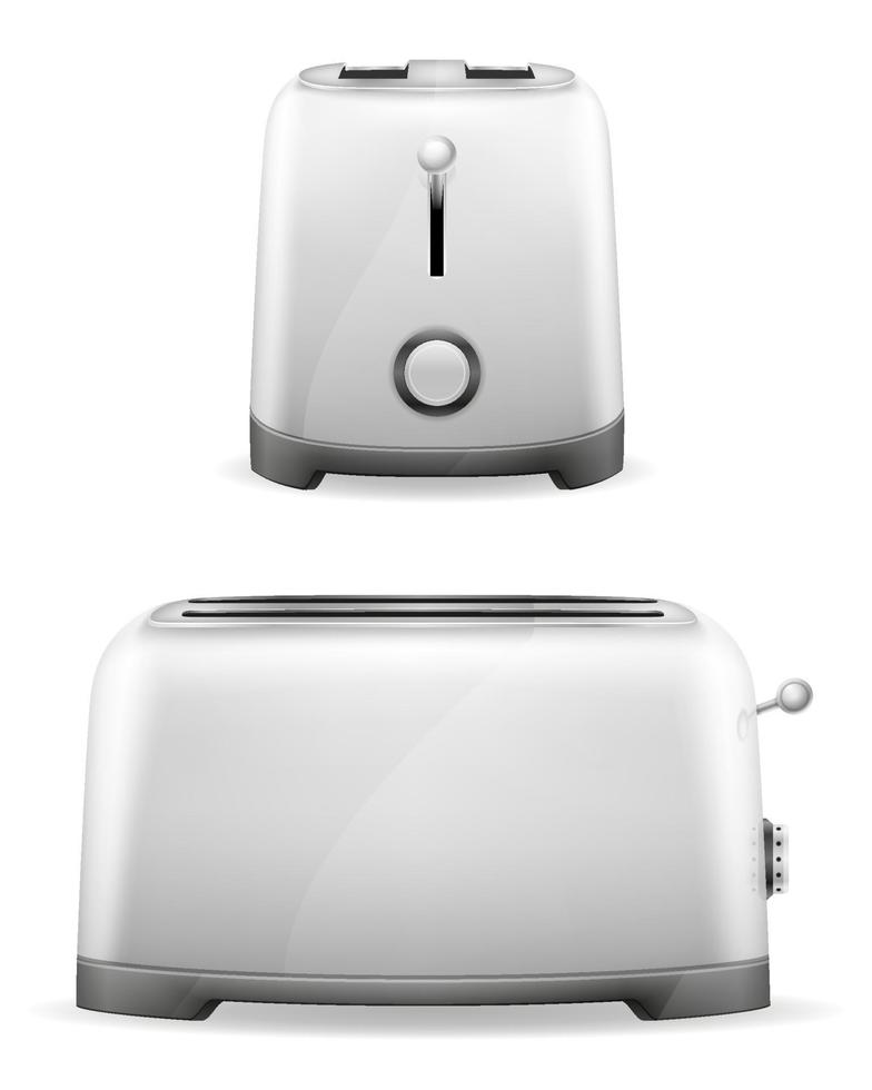 vintage old retro toaster vector illustration isolated on white background