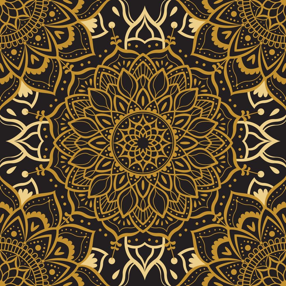 Mandala Seamless Pattern vector