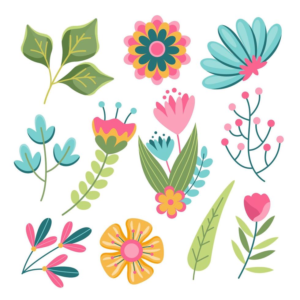 Summer Floral Element vector