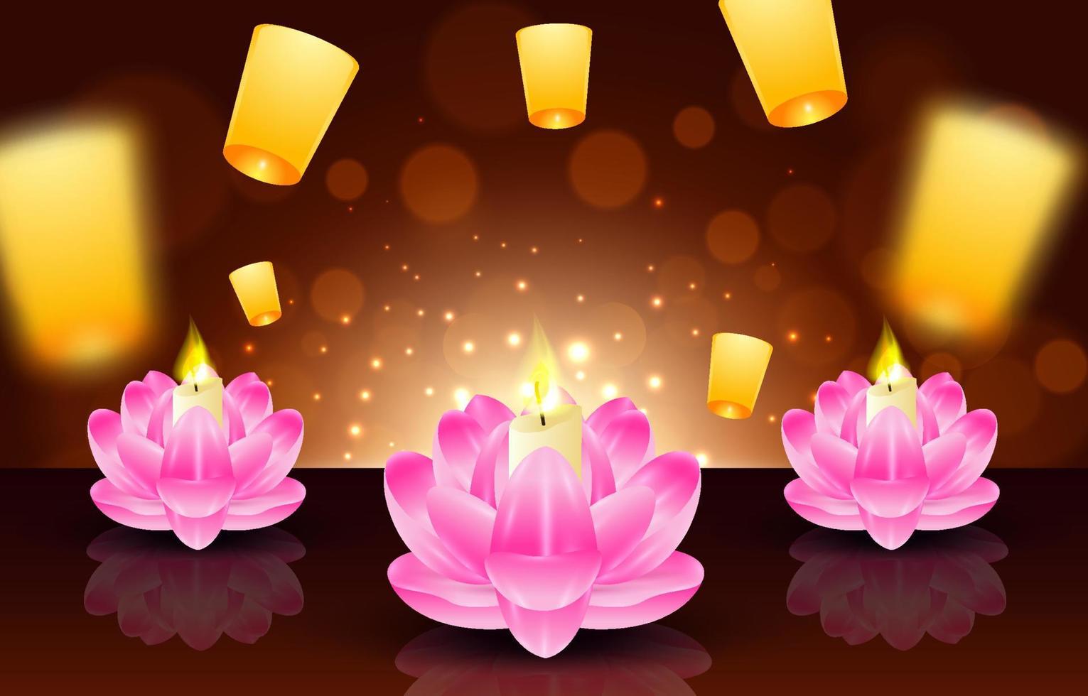 Happy Vesak Background vector