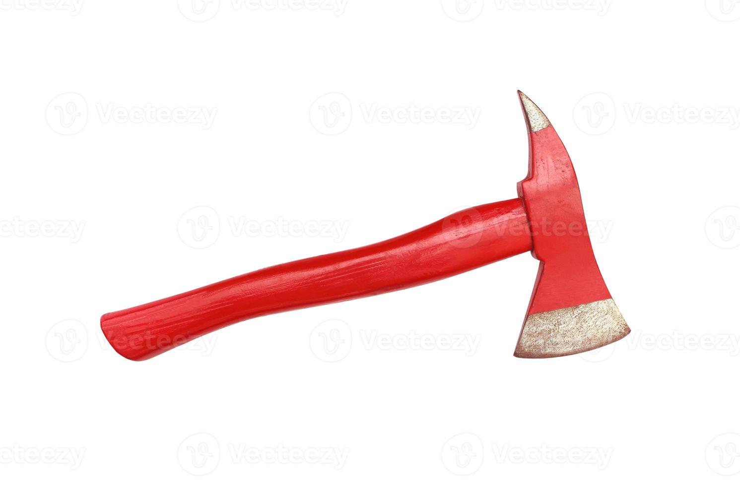 Axe on white background. photo