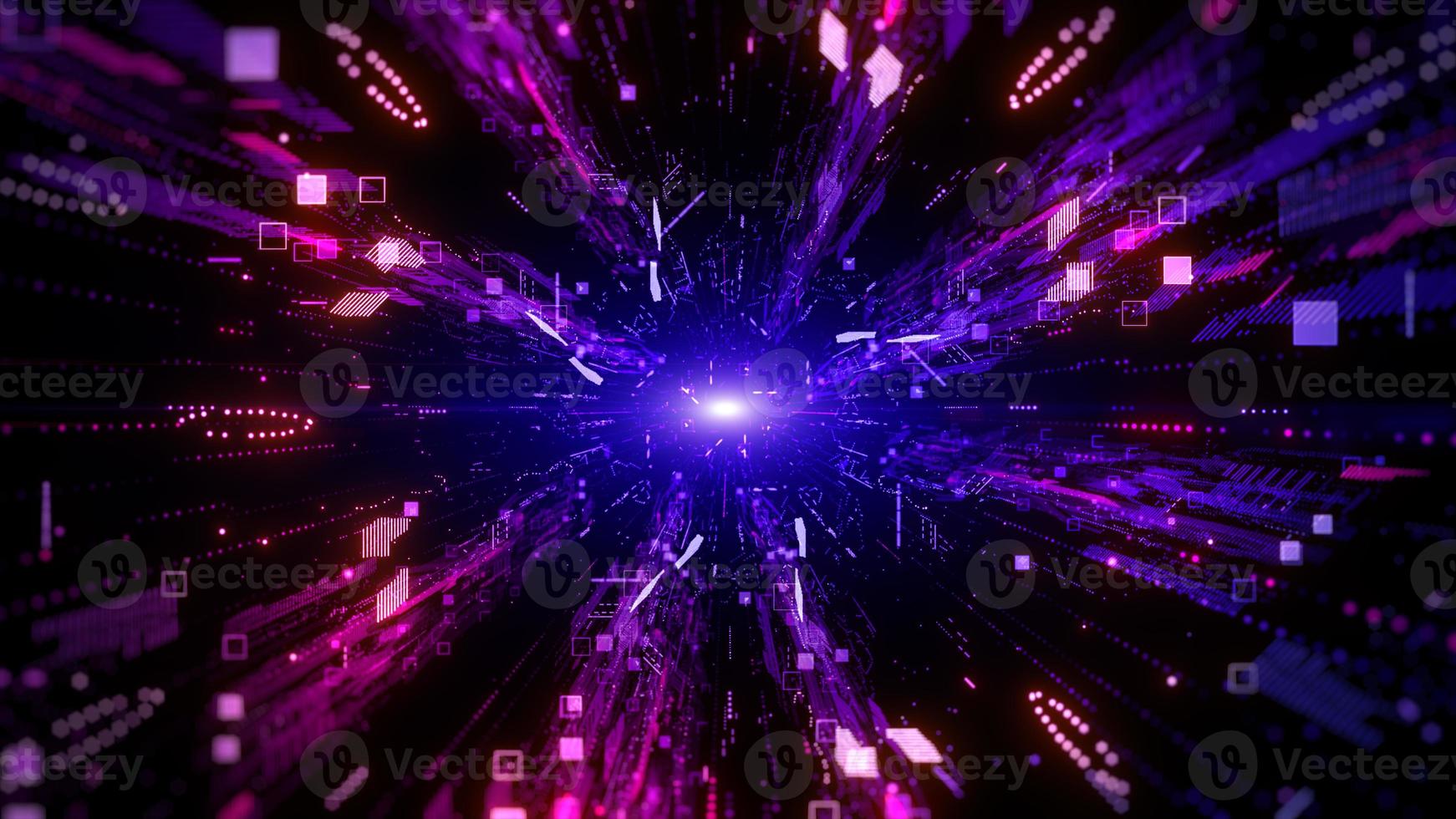 Digital Cyberspace, Digital Particle, Future Technology Abstract Background Concept photo