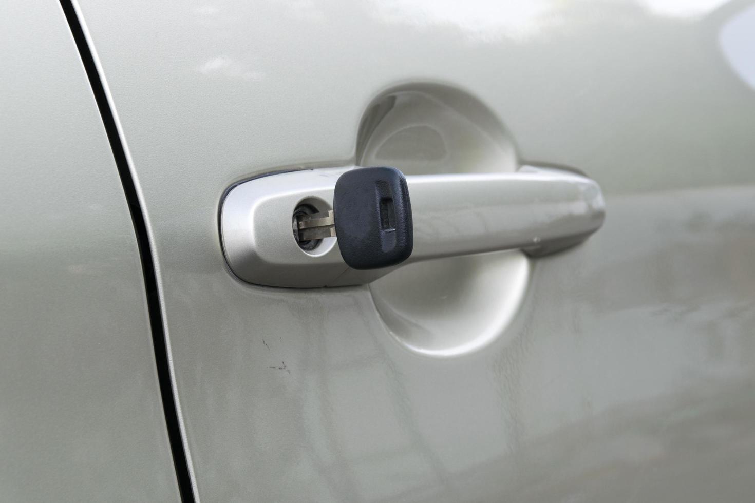 open car door with key photo