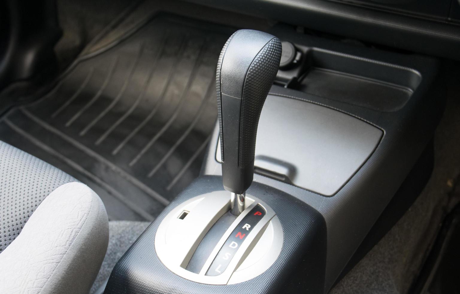 Automatic transmission gear shift. photo