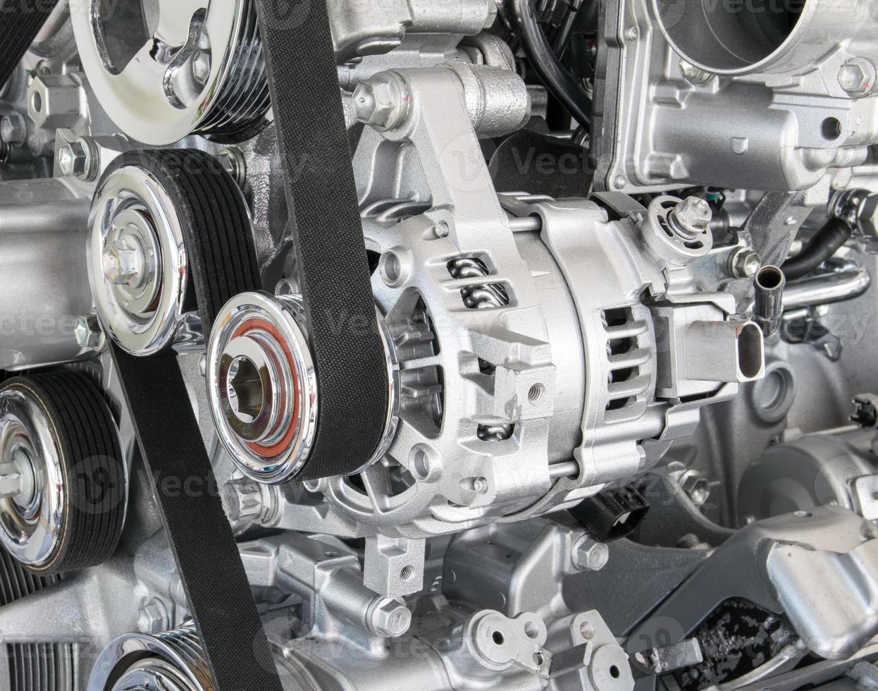 Part of car engine photo