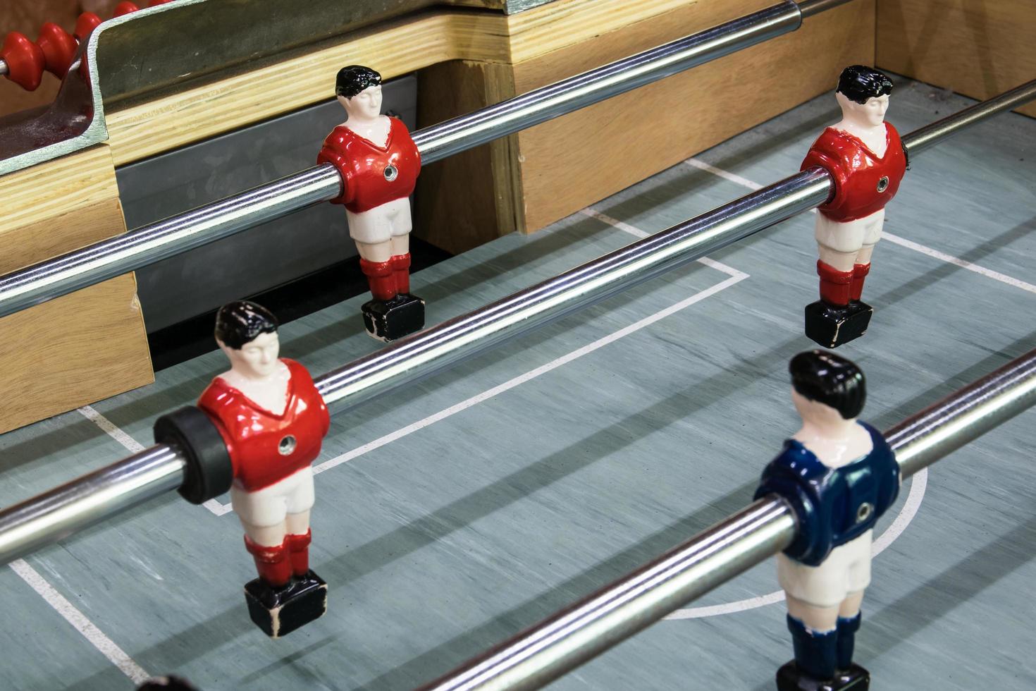 Detail of a table soccer game photo