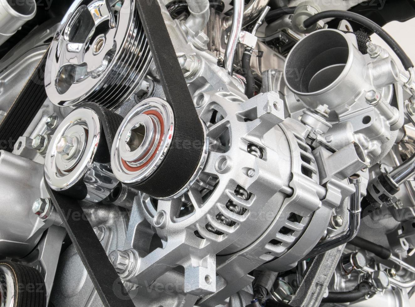 Part of car engine photo