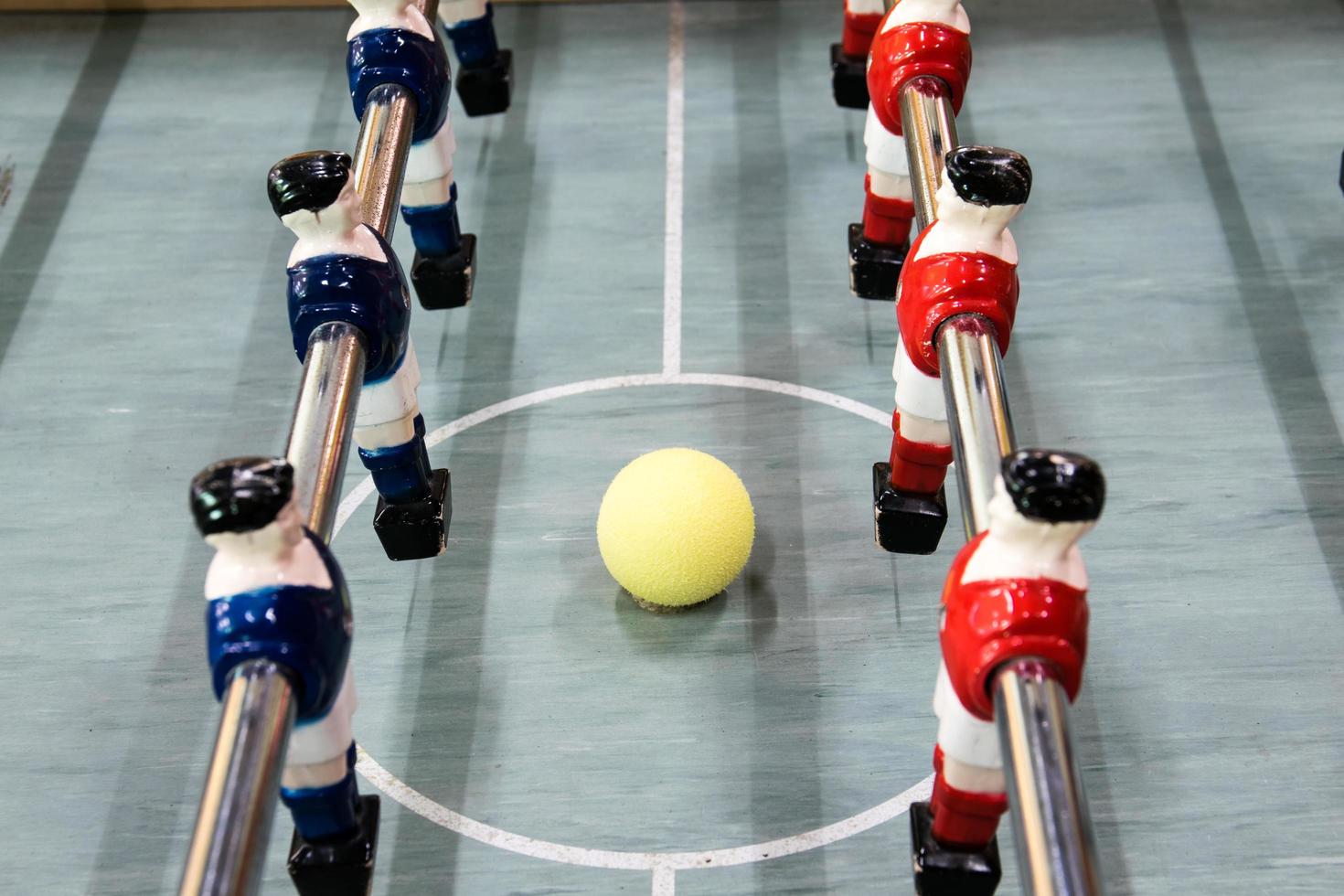 Detail of a table soccer game photo