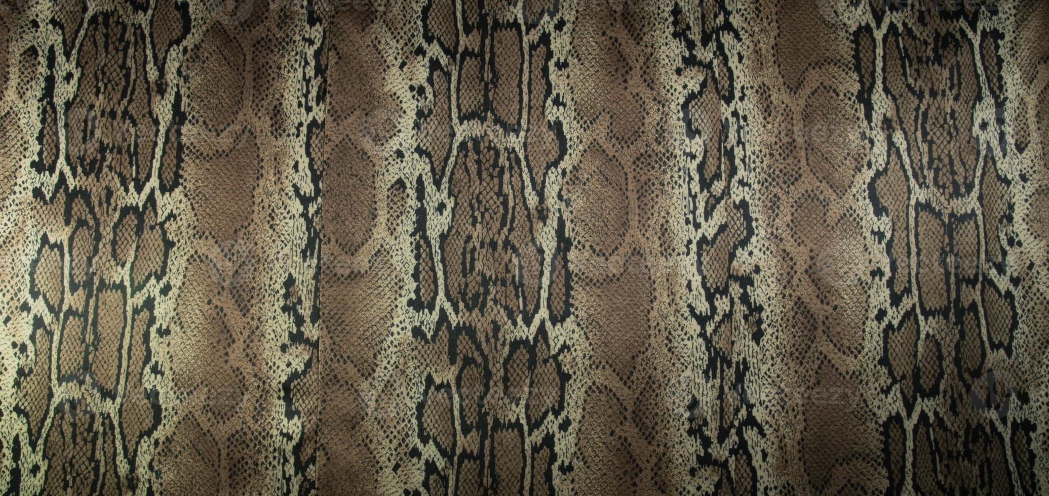 texture of print fabric stripes snake for background photo