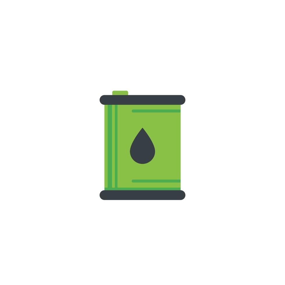 Biofuel barrel icon on white vector