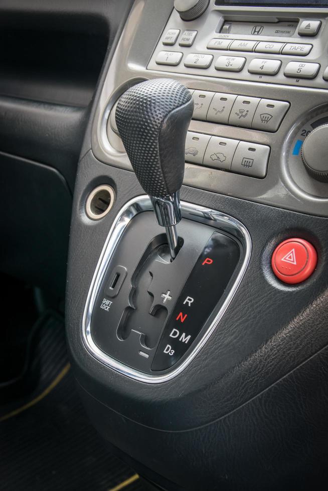 Automatic transmission gear shift. photo