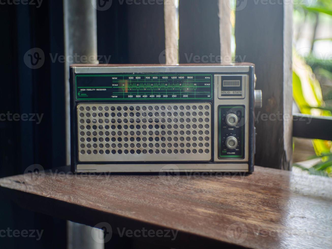 radio and vintage photo