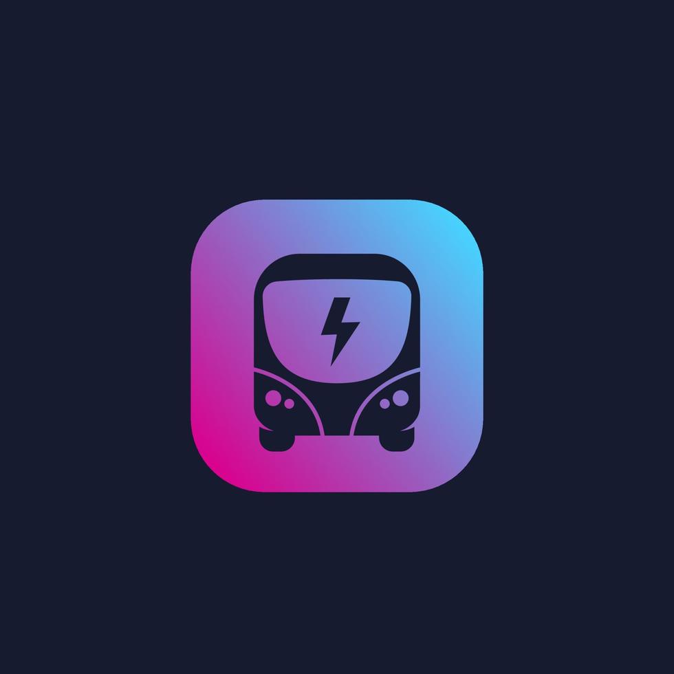 electric bus, clean public transport, vector