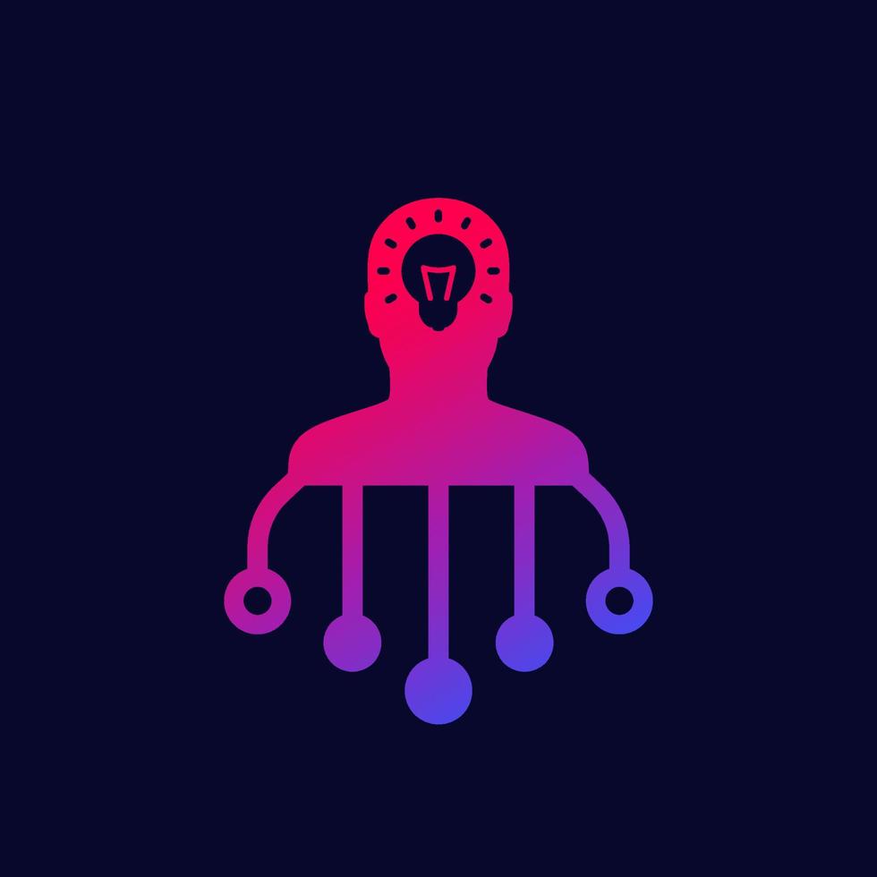 idea generation icon for web vector