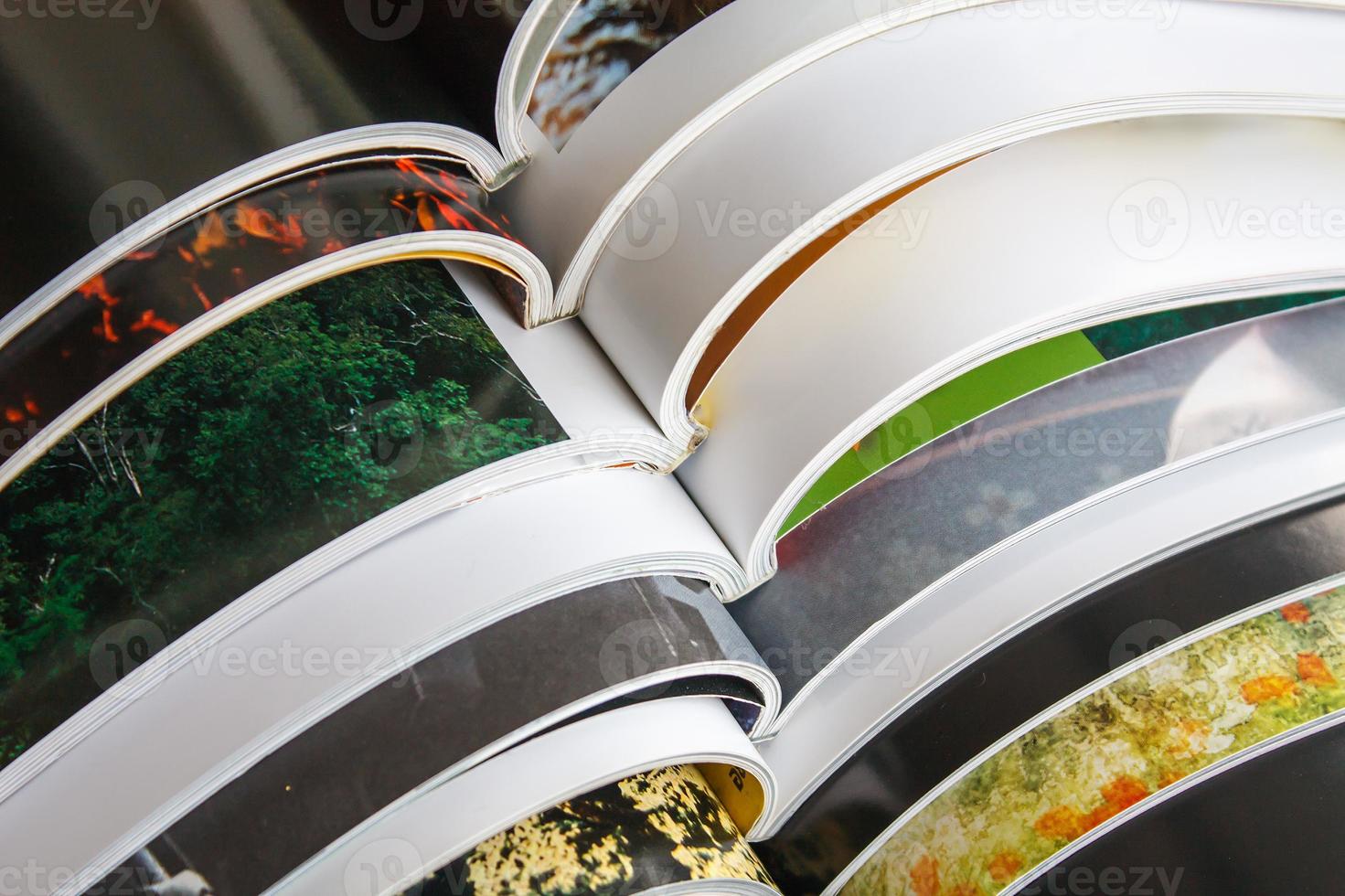 Stack of magazines photo