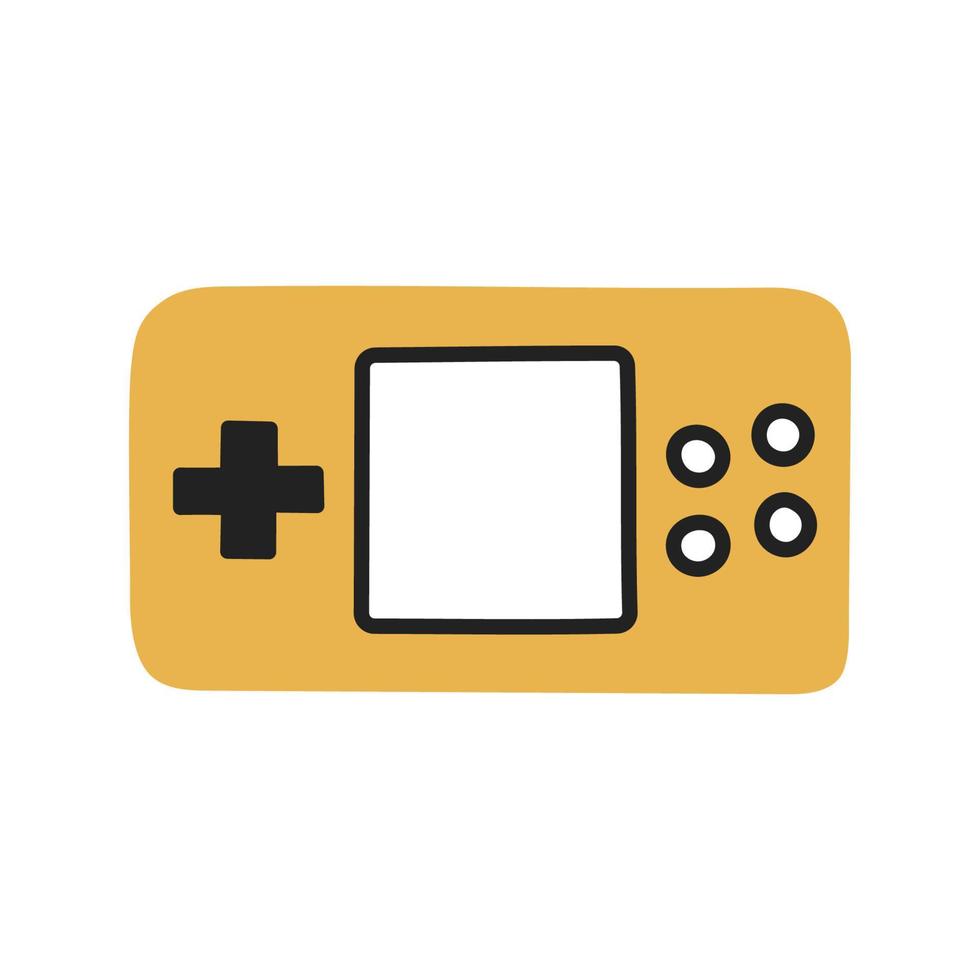 Console. Hand Drawn Doodle Kid Stuff Icon. vector