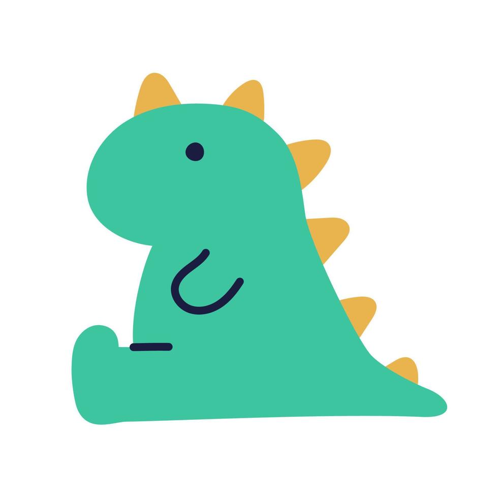 Dinosaur. Hand Drawn Doodle Kid Stuff Icon. vector