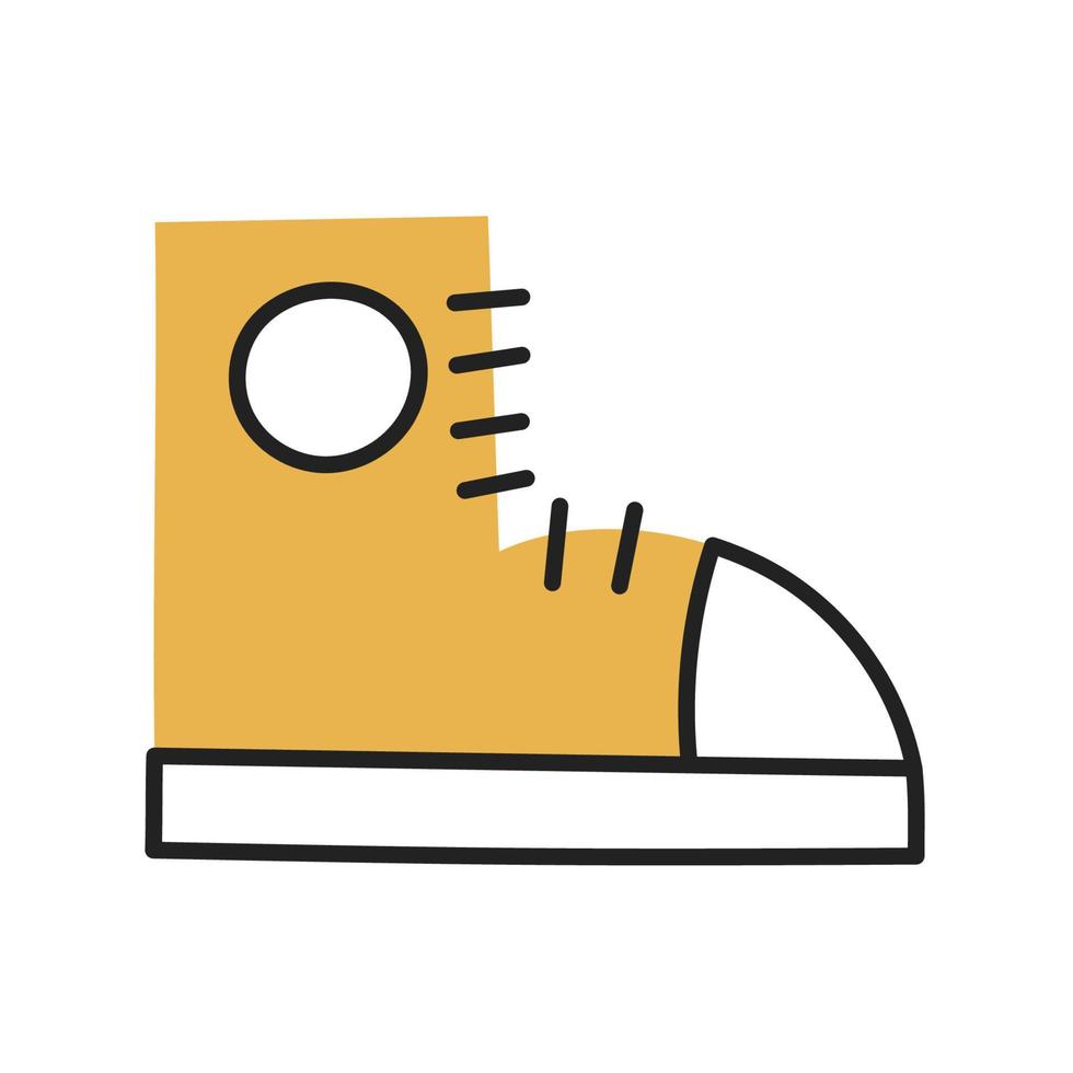 Shoes. Hand Drawn Doodle Kid Stuff Icon. vector