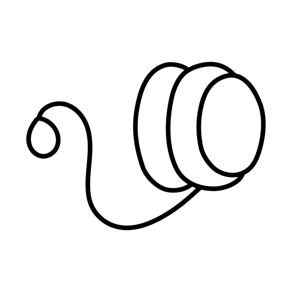 Yoyo. Hand Drawn Doodle Kid Stuff Icon. vector