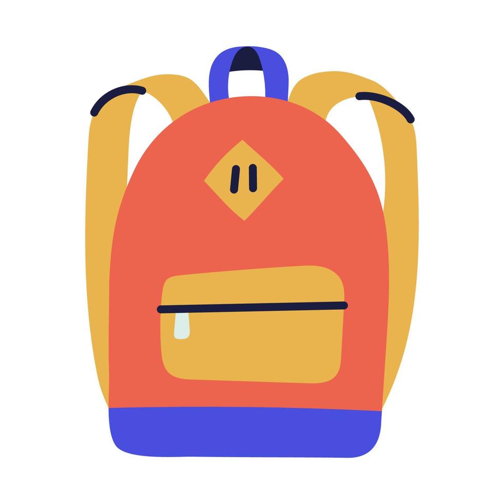 bolsa. icono de cosas de niños de fideos dibujados a mano. vector