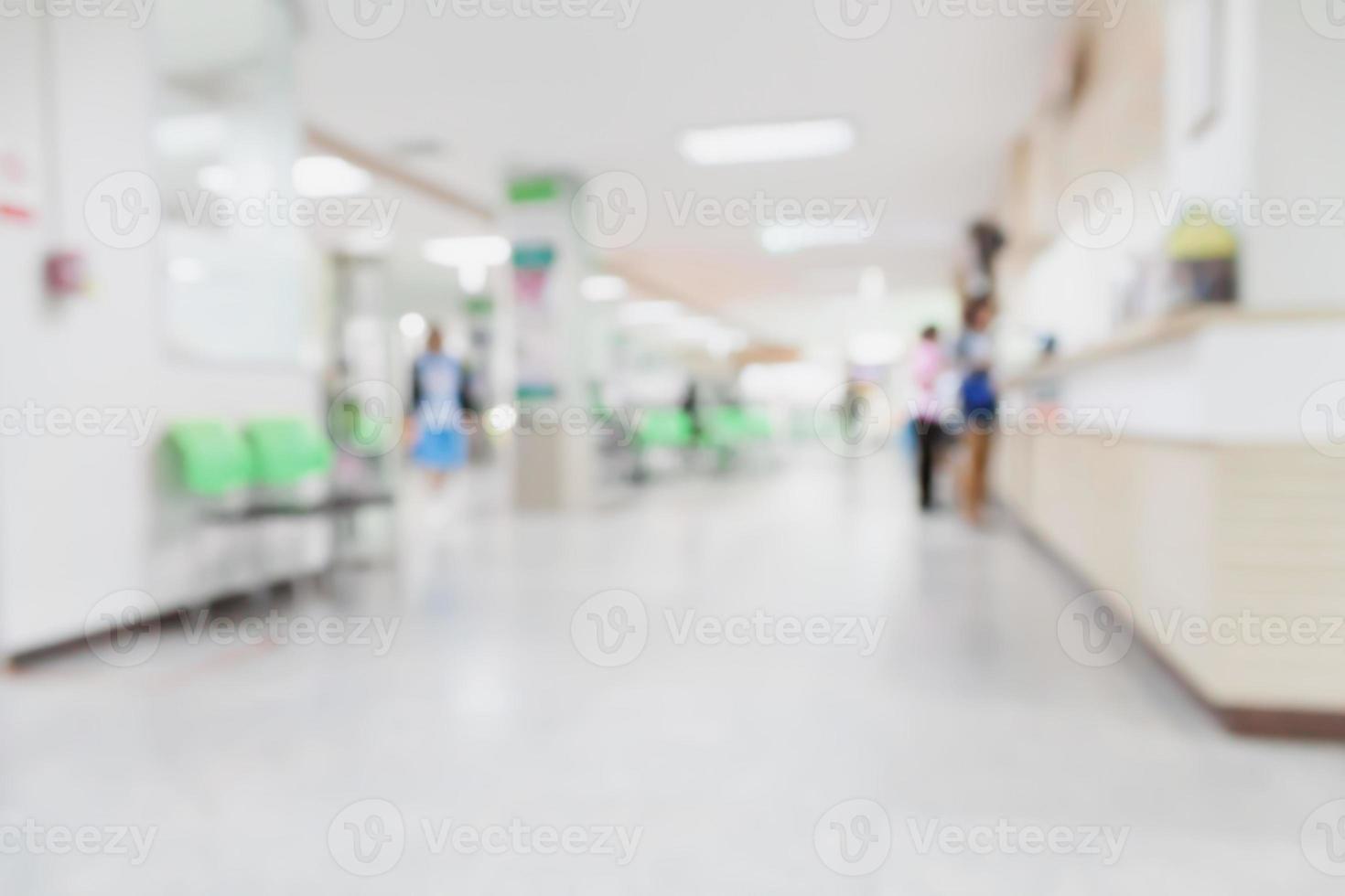 hospital interior blur background photo