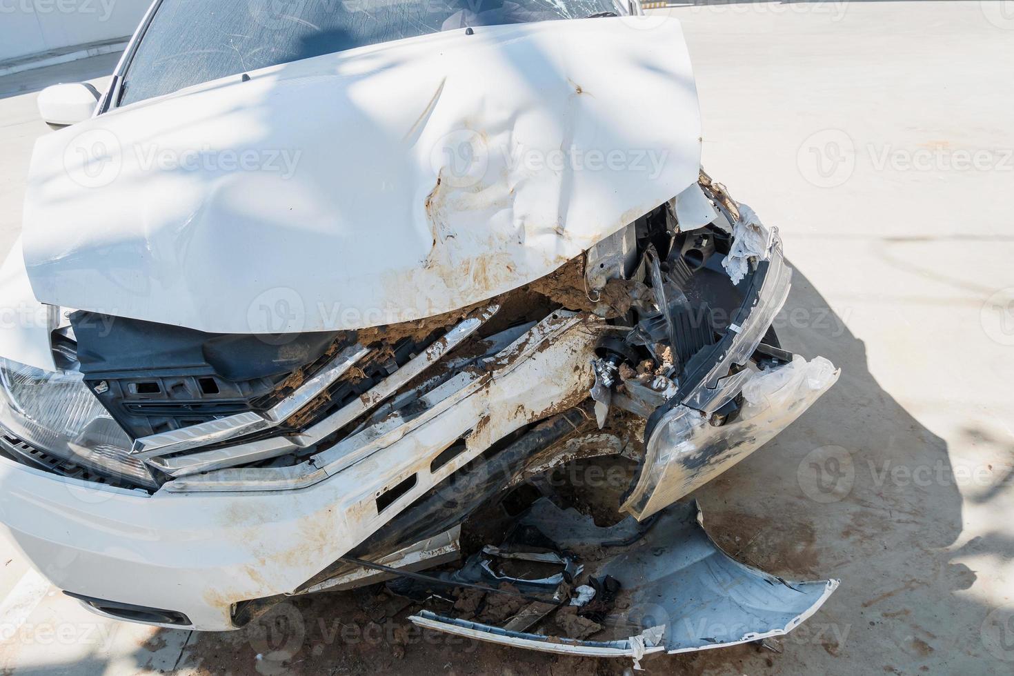 Car crash accident background photo