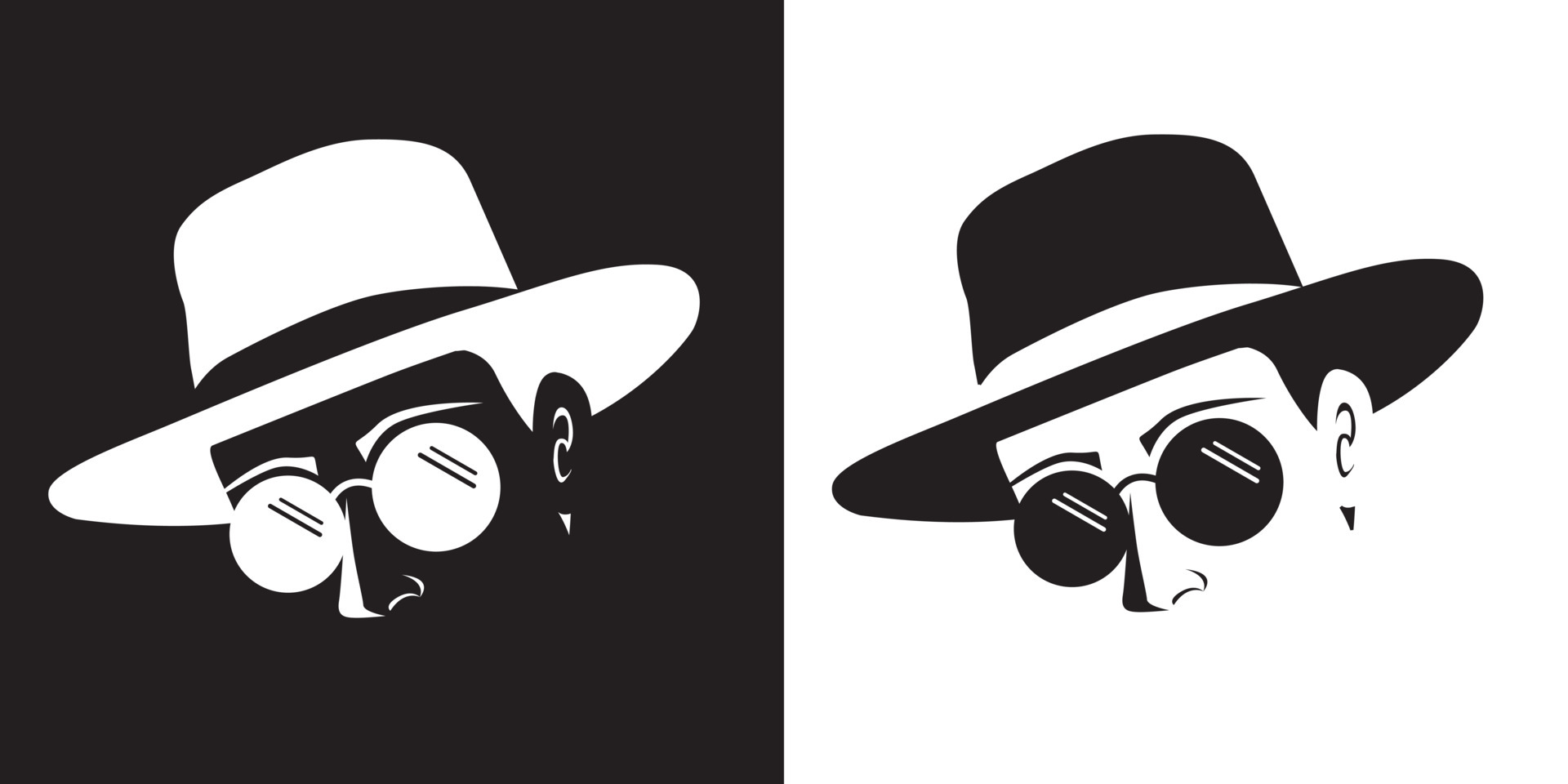 man wears hat graphic element 6884833 Vector Art at Vecteezy