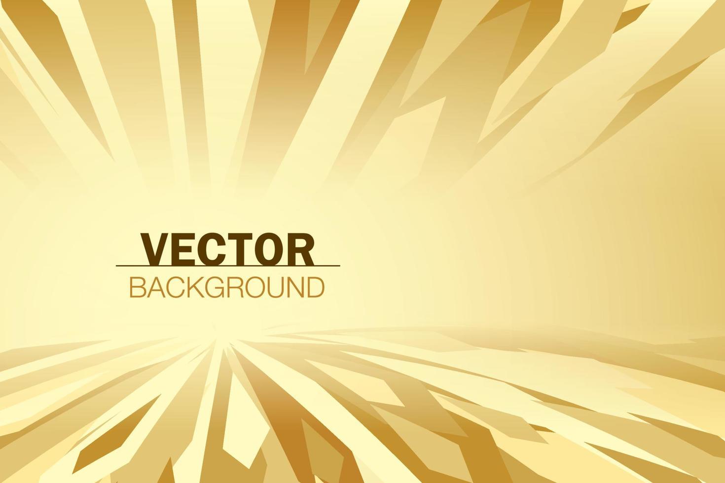 geometric abstract gold background vector