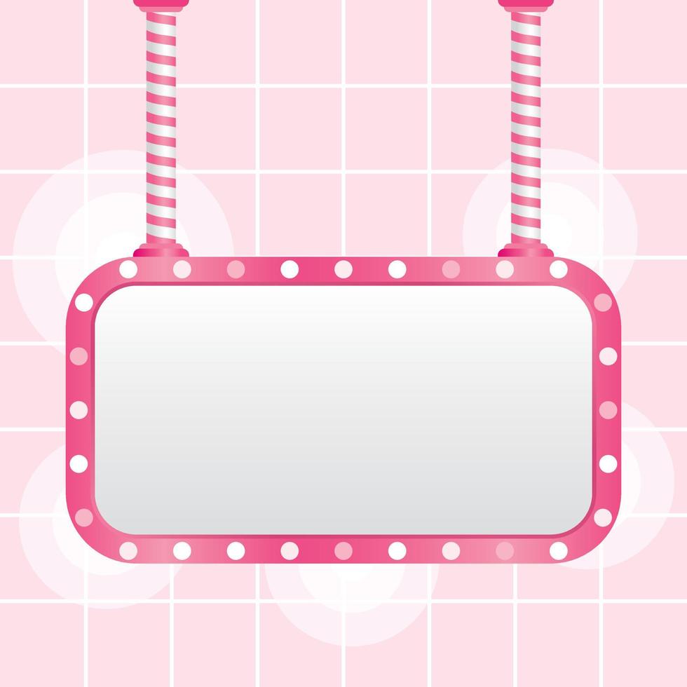 pink light bulb sign vector. special offer promotion graphic layout. vector