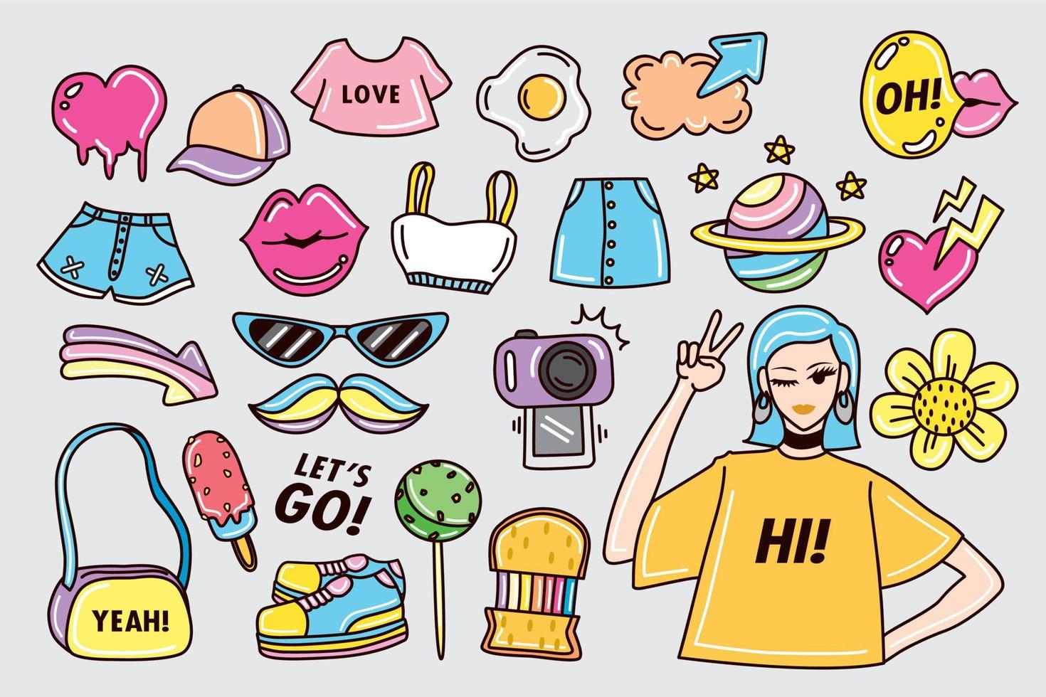 Girly Stuff Vector Art, Icons, and Graphics for Free Download