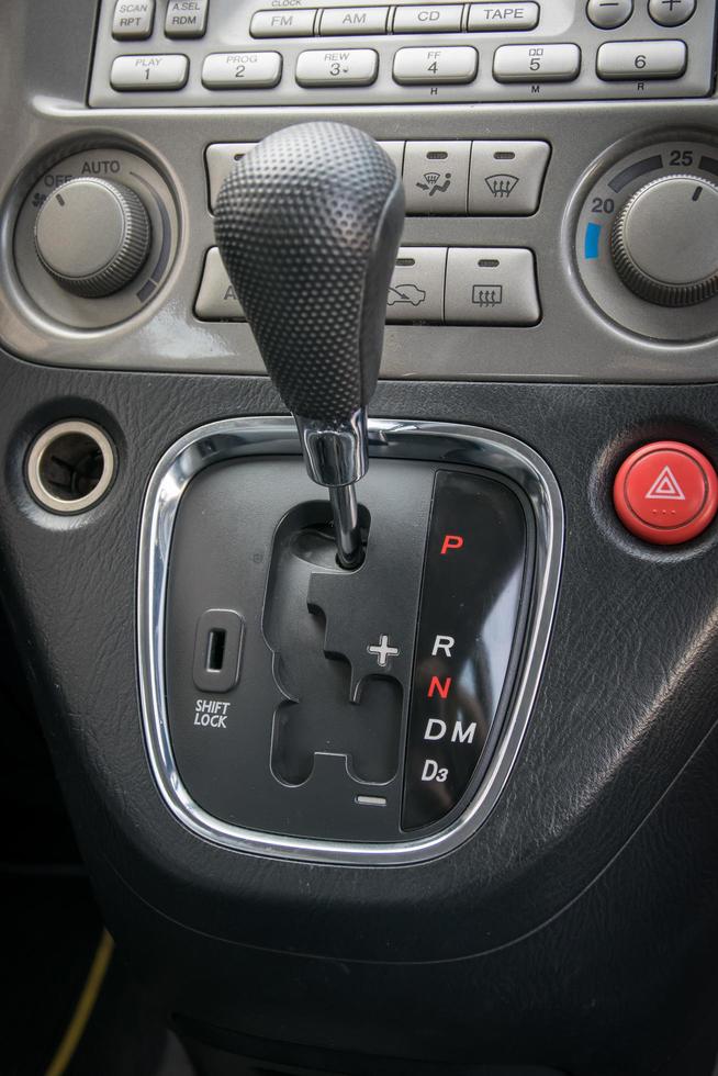 Automatic transmission gear shift. photo