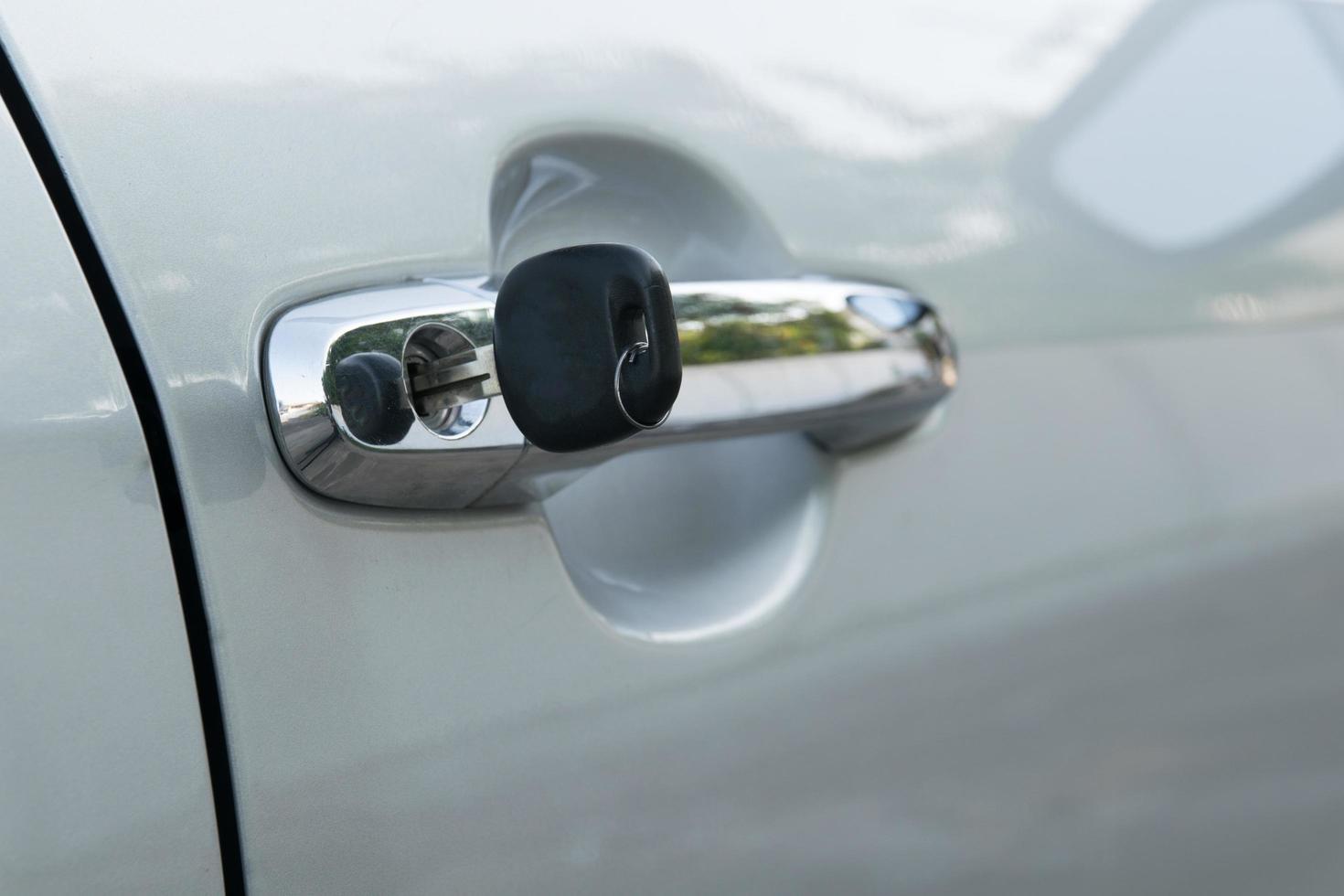 open car door with key photo