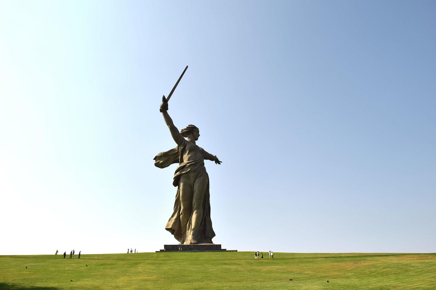 motherland statue on Mamayev kurgan in Volgograd, Russia photo