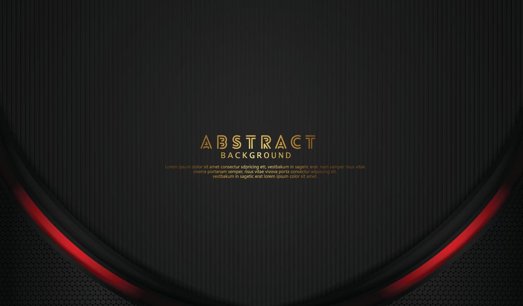 Luxury overlap layers background with lines effect. Realistic halftone dots on textured dark background vector