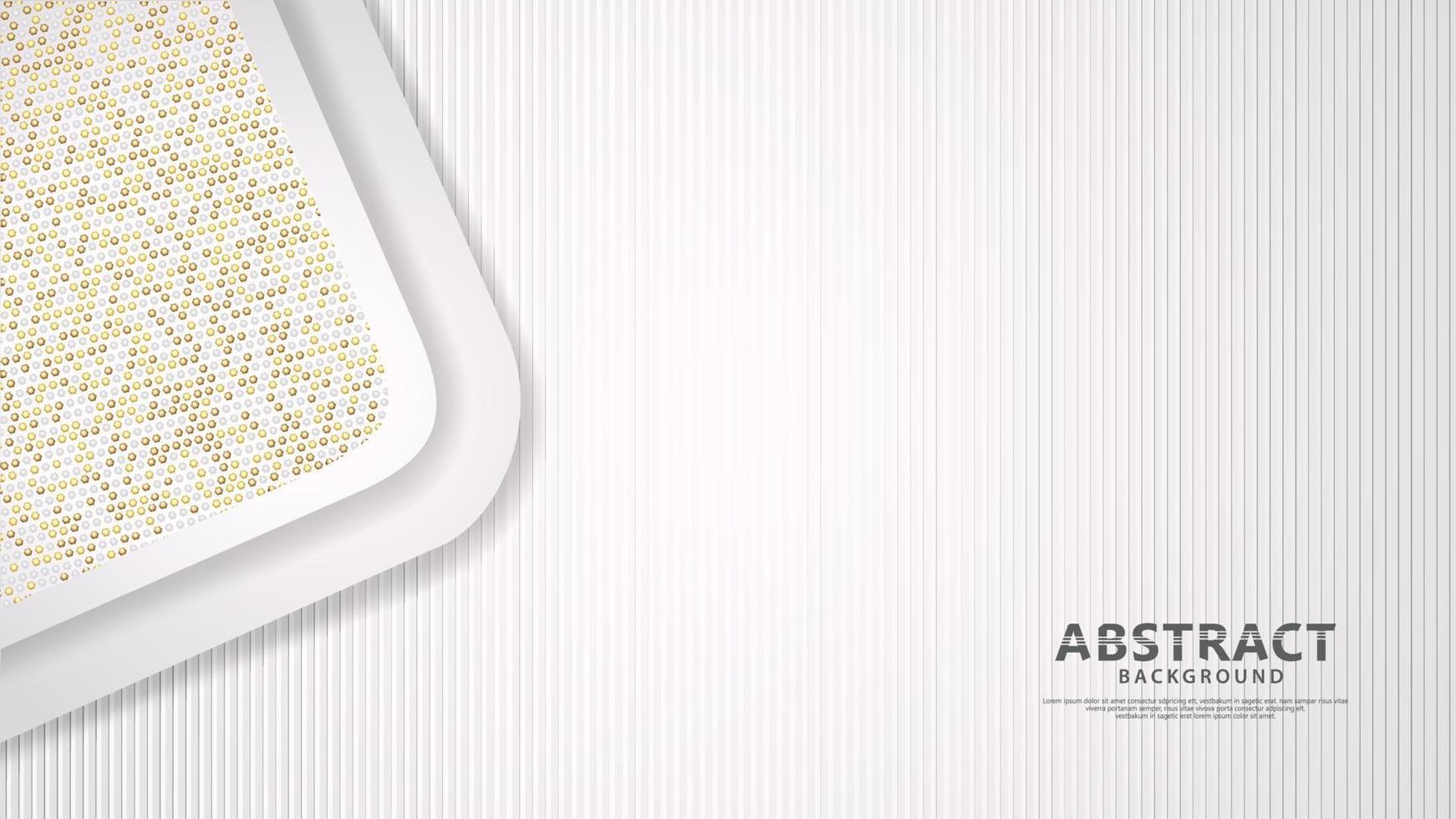 Luxury and elegant overlap layers background with glitters golden effect. Realistic dots pattern on textured background for elements material design and other users vector