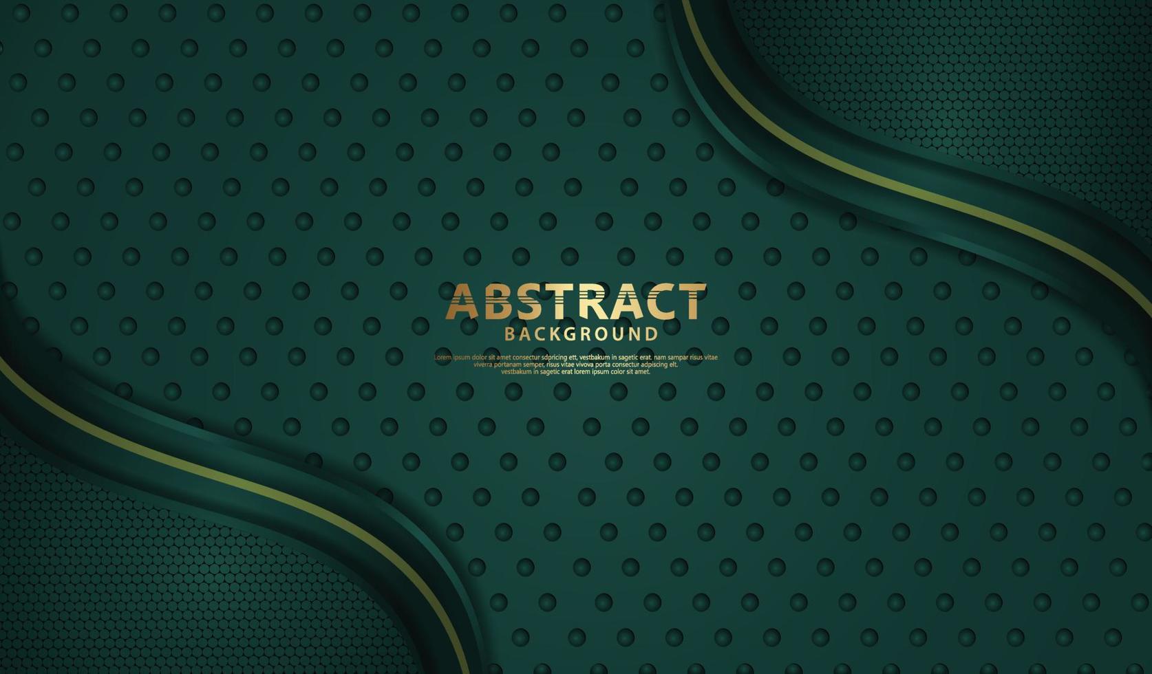 Luxury overlap layers background with lines effect. Realistic halftone dots on textured dark background vector