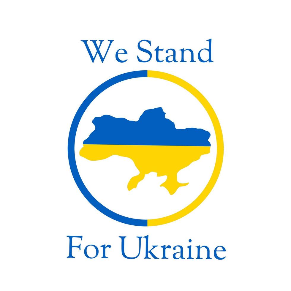 Illustration vector graphic of solidarity for ukraine campaign suitable for banner,poster,etc.