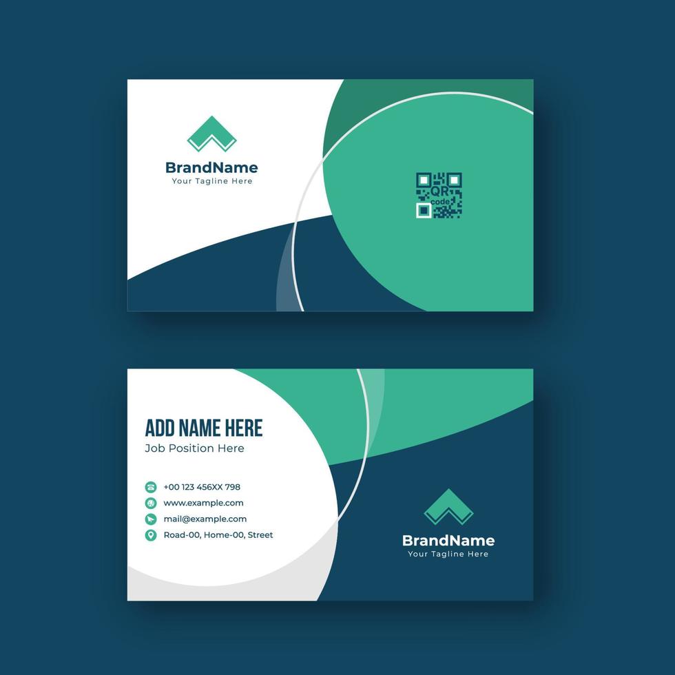 Professional business card design template vector