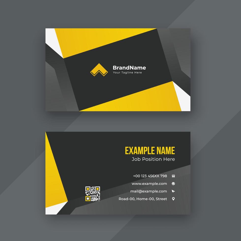 Professional business card design template vector