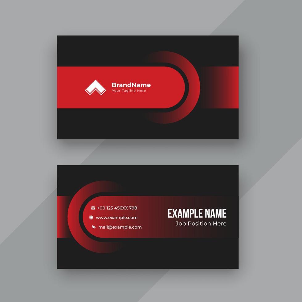 Professional business card design template vector