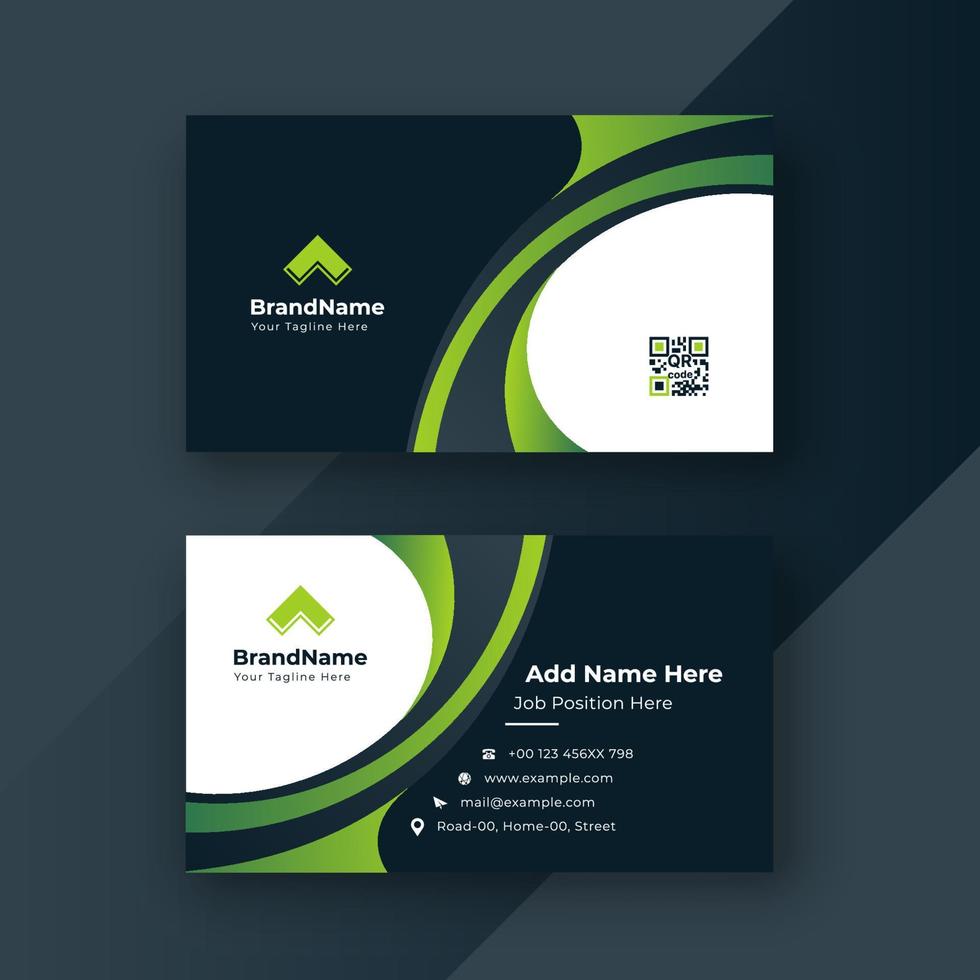 Professional business card design template vector