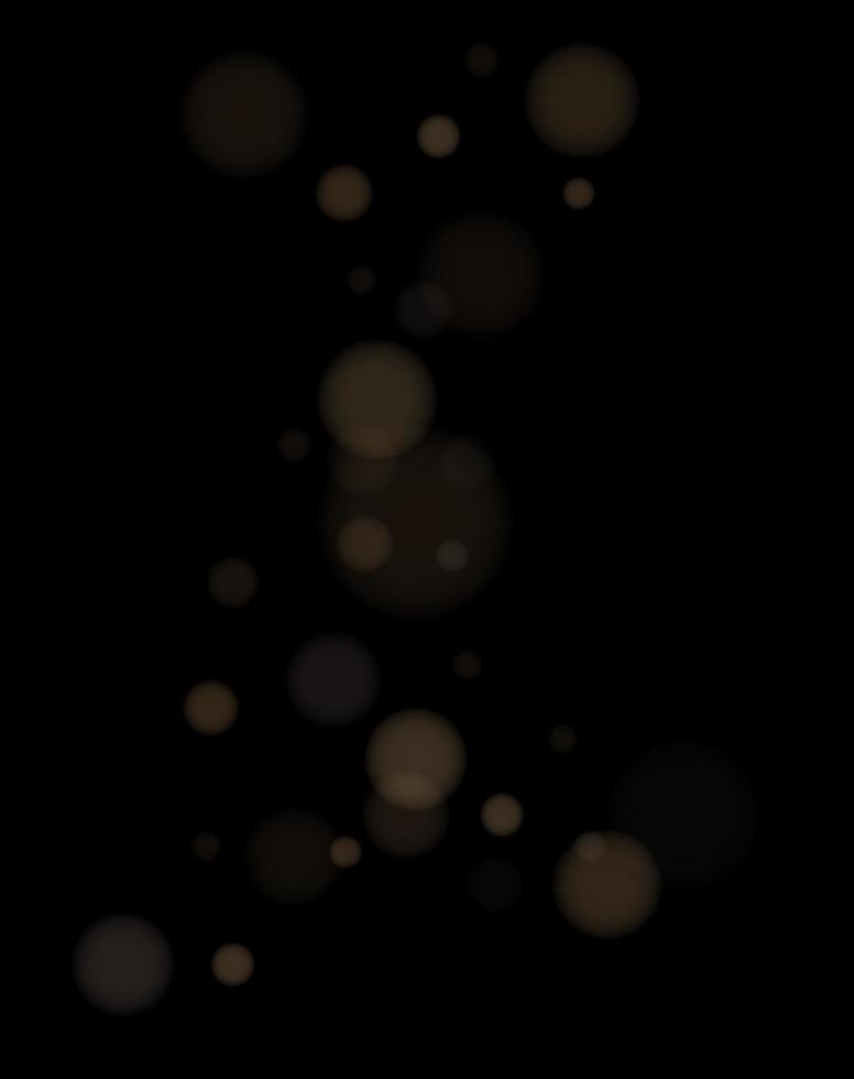 luces bokeh transparentes de colores en negro. ilustración vectorial eps10 vector