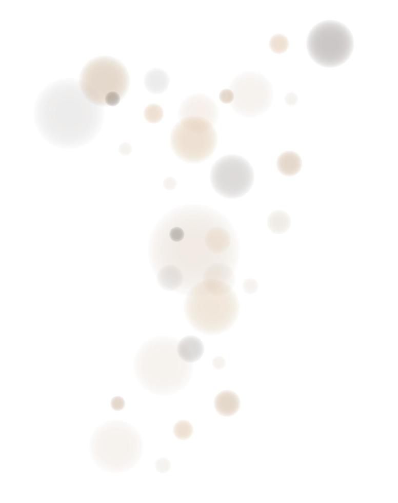 Colorful transparent bokeh lights on White. Vector Illustration. EPS10